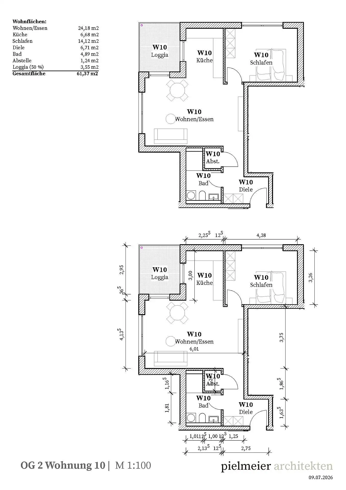 Eigentumswohnung in Straubing — Ansicht 9, 61 m²