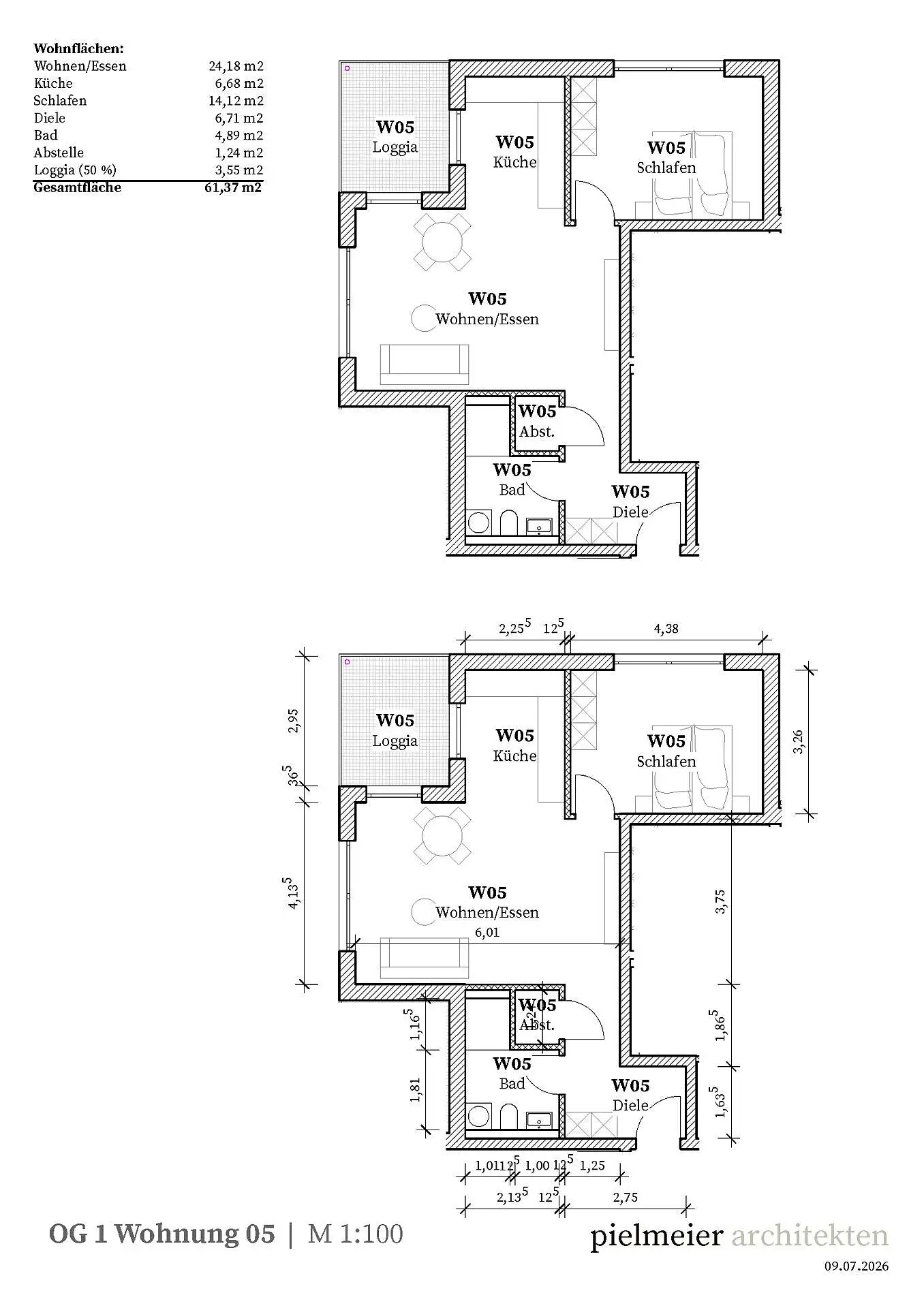 Eigentumswohnung in Straubing — Ansicht 7, 61 m²