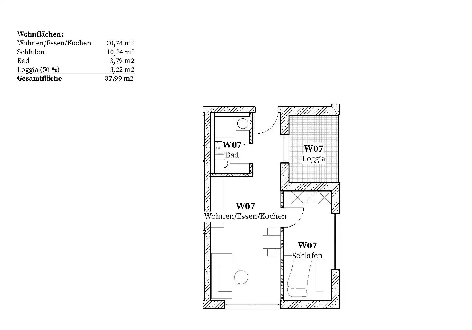 Eigentumswohnung in Straubing — Ansicht 7, 38 m²