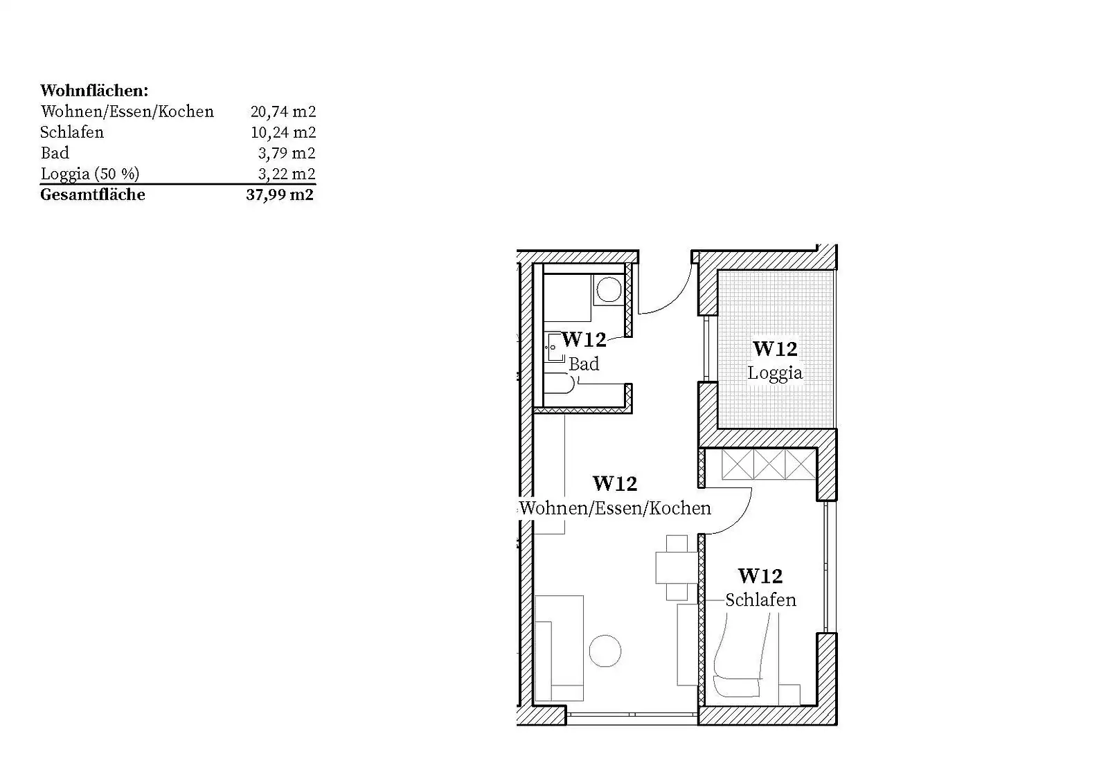 Eigentumswohnung in Straubing — Ansicht 7, 38 m²