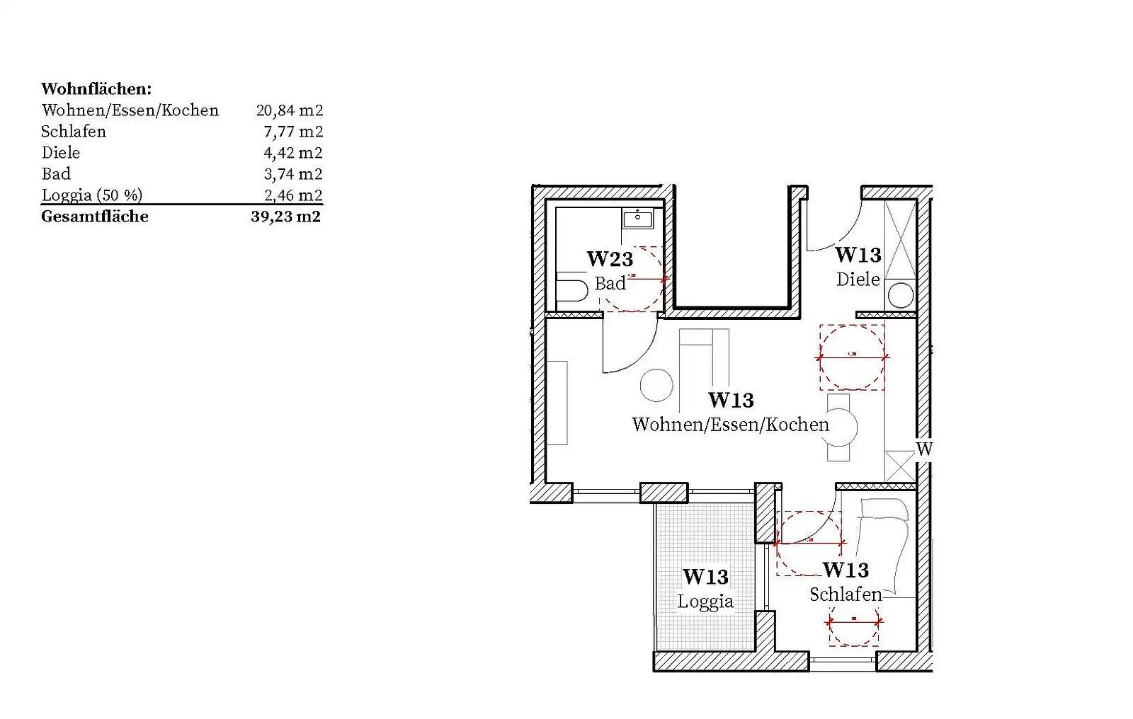 Eigentumswohnung in Straubing — Ansicht 7, 39 m²